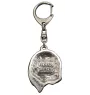 Lhasa Apso - Silver-plated key ring with dog, handbag decoration, backpack pendant by Art-Dog brand