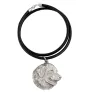 Leonberger - Necklace with dog, silver-plated pendant for dog fan, unique jewelry by Art-Dog brand