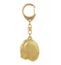 Lhasa Apso, Lhasaterrier, Löwenhund - Vergoldeter Schlüsselanhänger mit Hund, Handtaschenschmuck, Luxus-Accessoire der Marke Art-Dog