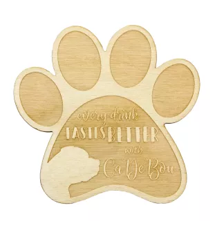 Majorca-Dogge, Ca de Bou, Mallorca Mastiff - Tasse Untersetzer, graviert Untersetzer mit Hund, Geschenk für Hundeliebhaber von Art-Dog Marke