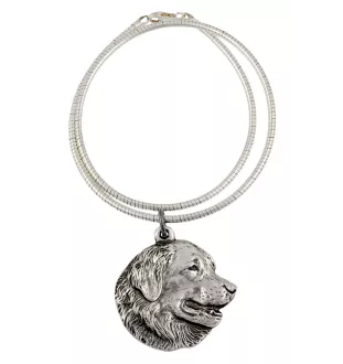 Leonberger - Hundehalsband, einzigartiger Schmuck für den Hundefan, einzigartiger Kreuzotter-Anhänger der Marke Art-Dog