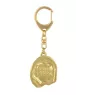 Lhasa Apso - Gilded key ring with dog in gift box, handbag decoration, luxury accessory by Art-Dog brand