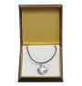 Leonberger, Chien De Leonberg - Collier de chien dans une boîte cadeau, médaillon argenté pour fan de chien, pendentif remarquable de la marque Art-Dog