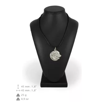 Leonberger, Chien De Leonberg - Collier de chien dans une boîte cadeau, médaillon argenté pour fan de chien, pendentif remarquable de la marque Art-Dog