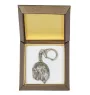 Lhasa Apso - Silver-plated key ring with a dog in a gift box, handbag decoration, backpack pendant by Art-Dog brand