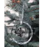 Leonberger - Kristallkugel mit Foto, Hundebild im Kristall, personalisierter Christbaumschmuck von Art-Dog.