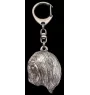 Lhasa Apso - Silver-plated key ring with a dog in a gift box, handbag decoration, backpack pendant by Art-Dog brand