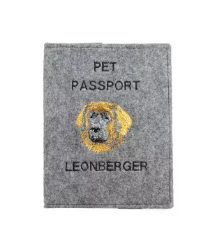 Leonberger, Chien De Leonberg - Porte passeport pour chien, porte document, cadeau pour le voyageur de la marque Art-Dog
