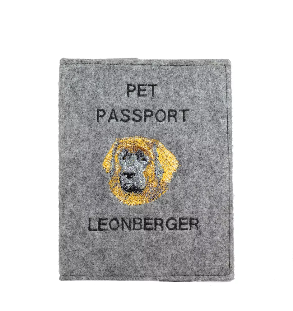 Leonberger - Hundepassetui, Dokumententasche, Geschenk für den Reisenden von der Marke Art-Dog