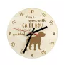 Majorca-Dogge, Ca de Bou, Mallorca Mastiff - Uhr mit Hund, Holzuhr mit Gravur, personalisierte Uhr von Art-Dog