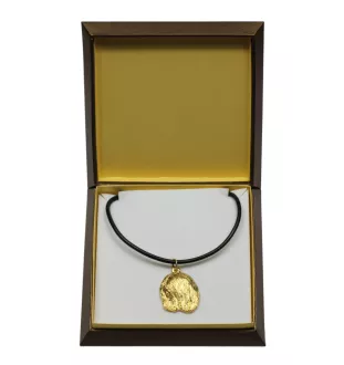 Lhasa Apso - Dog necklace in gift box, gold-plated pendant for dog fan, striking jewellery by Art-Dog