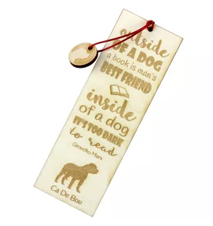 Dogue de Majorque, Ca de Bou, Perro Dogo Mallorquín - marque-page pour livre avec chien, marque-page personnalisé, cadeau pour les amateurs de livres de la marque Art-Dog