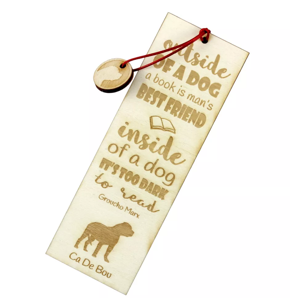 Dogue de Majorque, Ca de Bou, Perro Dogo Mallorquín - marque-page pour livre avec chien, marque-page personnalisé, cadeau pour les amateurs de livres de la marque Art-Dog