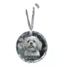 Lhasa Apso medal kryształowy z psem Art-Dog