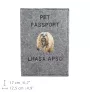 Lhasa Apso - Porte passeport pour chien, porte document, cadeau pour le voyageur de la marque Art-Dog