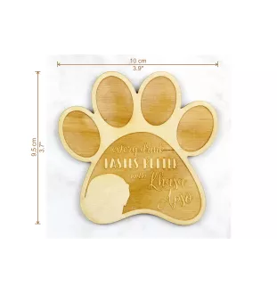 Lhasa Apso podkładka pod kubek ze sklejki Art-Dog