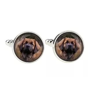 Leonberger, Chien De Leonberg - Boutons de manchette dans une boîte, bijoux faits à la main, produit de la marque Art-Dog