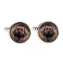 Leonberger - cufflinks and tie with your photo, a suit decoration, men's jewelry from the Art-Dog brand.