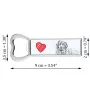 Leonberger - bottle opener with a dog, personalized fridge opener, unique gift for a man by Art-Dog brand