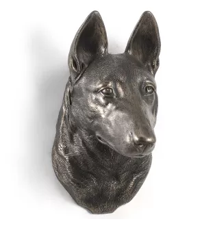 Malinois Belgischer Schäferhund - Hundestatue, hängende Büste, einzigartige Dekoration für Hundeliebhaber der Marke Art-Dog