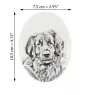 Leonberger - Gedenktafel mit einem Foto eines Hundes, Grabplatte mit Druck, personalisierte ovale Platte der Marke Art-Dog