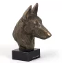 Malinois Owczarek belgijski głowa na kamieniu Art-Dog
