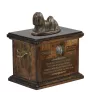 Lhasa Apso - urn for dog ashes, urn with a statuette, personalized urn for dog ashes by Art-Dog brand