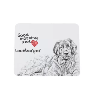 Leonberger - mouse pad with print, personalized dog-themed mouse pad, unique gadget for an office worker by Art-Dog brand