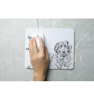 Leonberger - Mauspad mit Druck, personalisiertes Mauspad mit Hund, einzigartiges Gadget für Büroangestellte von Art-Dog.