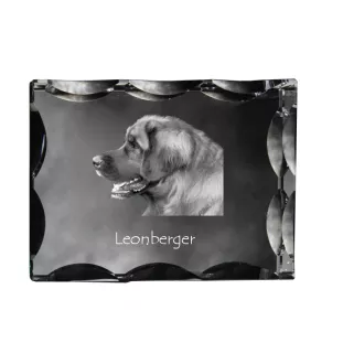 Leonberger ramka kryształowa z psem Art-Dog