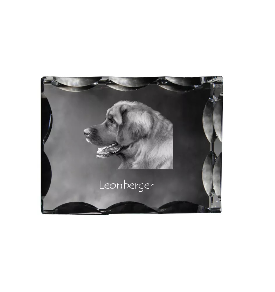 Leonberger ramka kryształowa z psem Art-Dog