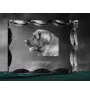 Leonberger, Chien De Leonberg - cristal avec photo de chien, statuette en verre avec photo, cadre exceptionnel avec photo de la marque Art-Dog