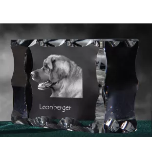 Leonberger ramka kryształowa z psem Art-Dog