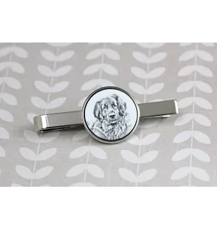 Leonberger - tie clip with a dog, personalized tie clip, a unique gift for a man from the Art-Dog brand
