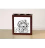 Leonberger - pen holder with a dog, desk organizer with a print, personalized desk decoration from the Art-Dog brand.