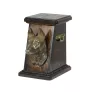 Malinois Belgian Shepherd Dog - urn for dog ashes, elegant urn with a statue, commemorative urn with a bust of a dog by Art-Dog brand