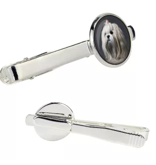 Lhasa Apso - tie clip in a box, stylish tie, personalized jewelry from the Art-Dog brand