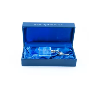 Leonberger - Crystal key ring with dog photo, illuminated key ring, unique gift by Art-Dog brand