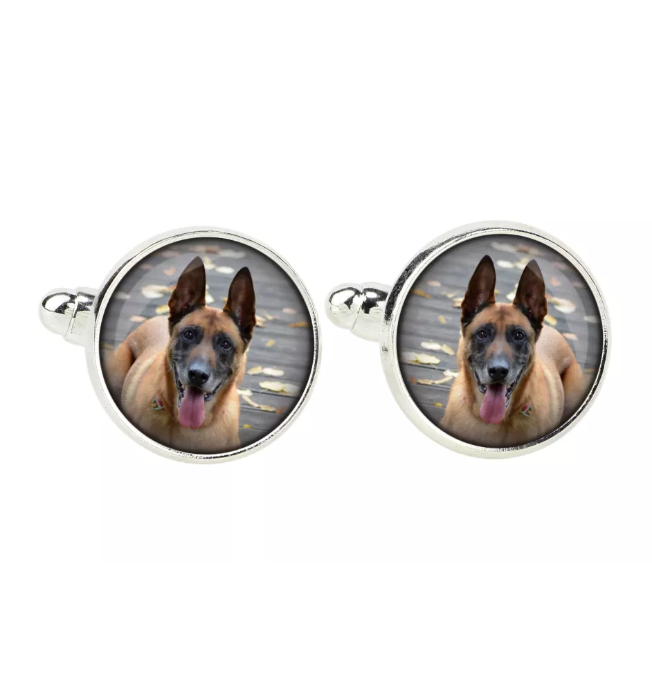 Malinois Belgian Shepherd Dog - cufflinks, a shirt accessory, a shirt pendant from the Art-Dog brand