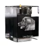 Leonberger - Candle holder with dog photo, crystal tealight holder, personalised gift by Art-Dog brand
