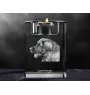 Leonberger, Chien De Leonberg - Bougeoir avec photo de chien, porte bougie en cristal, cadeau personnalisé par la marque Art-Dog