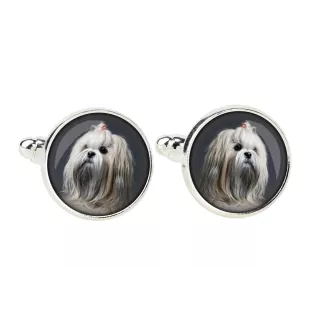 Lhasa Apso zestaw spinek w pudełku ze zdjęciem Art-Dog