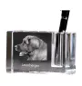 Leonberger, Chien De Leonberg - Porte-stylos, organiseur en cristal avec photo de chien, décoration de bureau unique par la marque Art-Dog