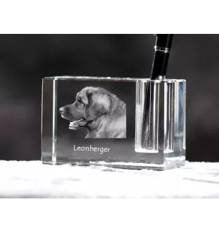 Leonberger penholder kryształowy z psem Art-Dog