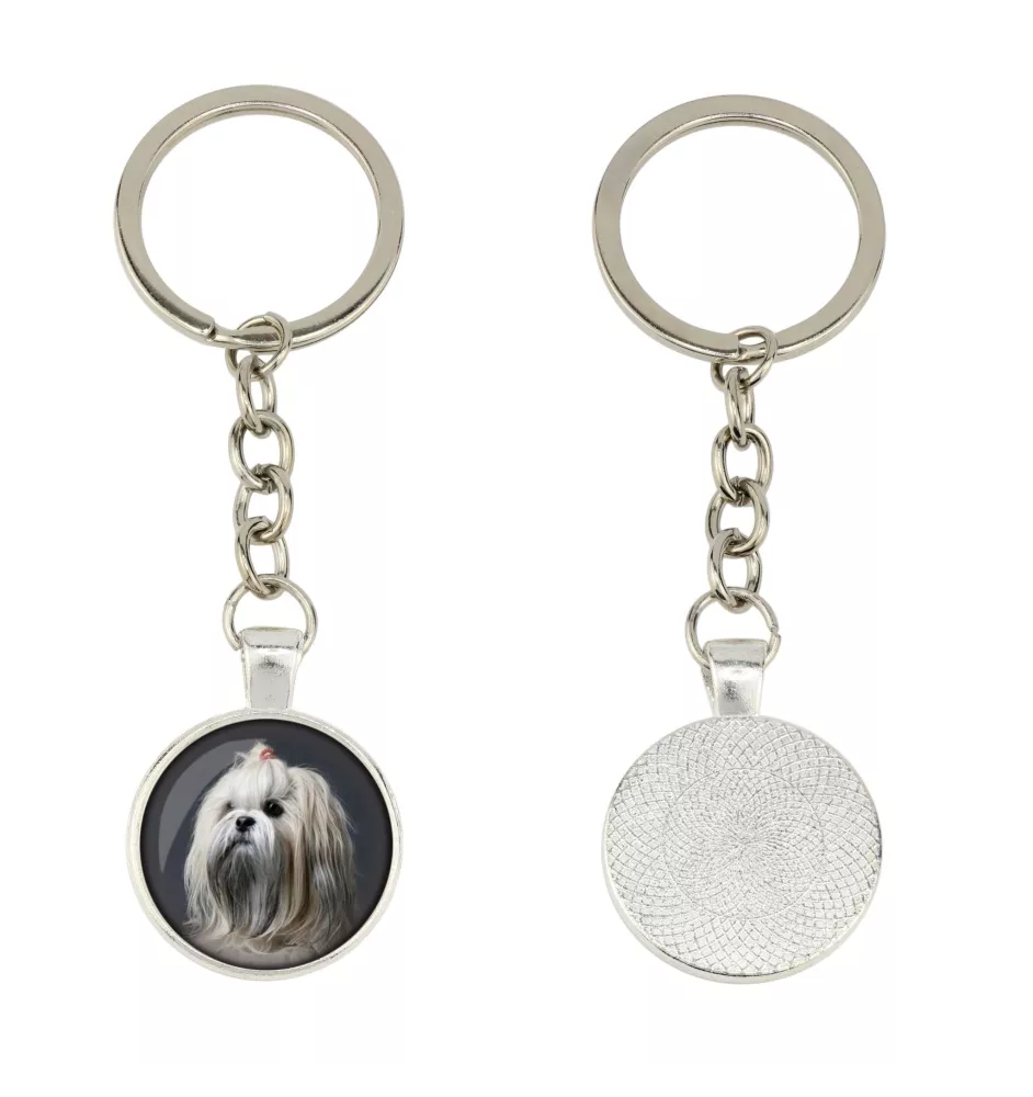 Lhasa Apso - porte-clés dans une boîte, photo personnelle, porte-clés de la marque Art-Dog