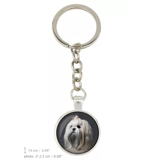 Lhasa Apso, Lhasaterrier, Löwenhund - Schlüsselanhänger in einer Box, eigenes Foto, Schlüsselanhänger der Marke Art-Dog