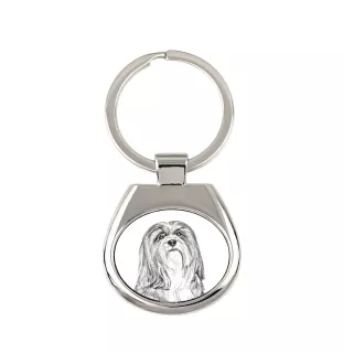 Lhasa Apso, Lhasaterrier, Löwenhund - Schlüsselanhänger mit Hund, Anhänger mit Aufdruck, personalisierter Anhänger der Marke Art-Dog