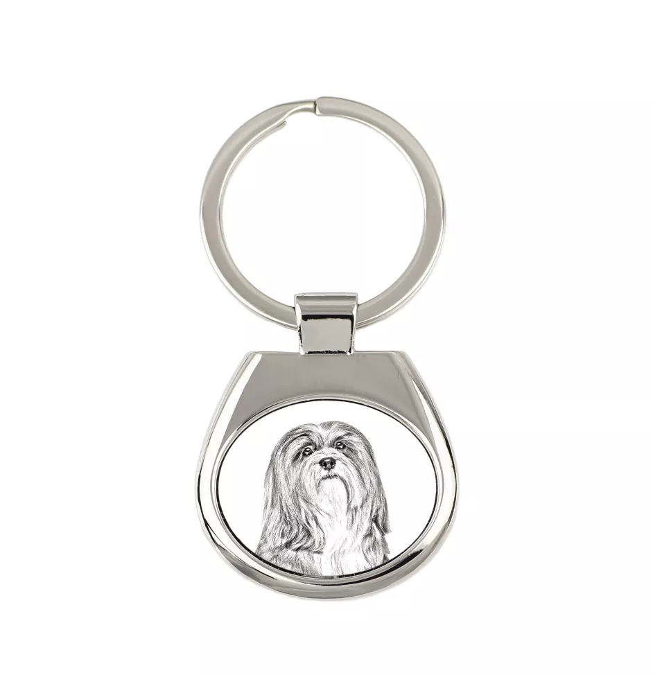 Lhasa Apso - porte-clés avec chien, porte-clés imprimé, breloque personnalisée de la marque Art-Dog