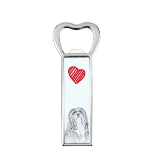 Lhasa Apso, Lhasaterrier, Löwenhund - Flaschenöffner mit Hund, personalisierter Flaschenöffner für den Kühlschrank, ein einzigartiges Geschenk für Männer von der Marke Art-Dog