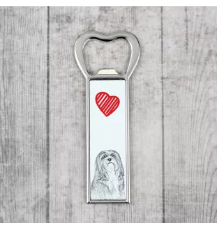 Lhasa Apso, Lhasaterrier, Löwenhund - Flaschenöffner mit Hund, personalisierter Flaschenöffner für den Kühlschrank, ein einzigartiges Geschenk für Männer von der Marke Art-Dog